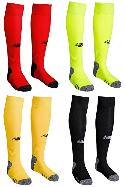 New Balance Nb Konc Κάλτσες ποδοσφαίρου - Σετ 4 τεμαχίων - Κόκκινο-Νέον Κίτρινο-Κίτρινο-Μαύρο
