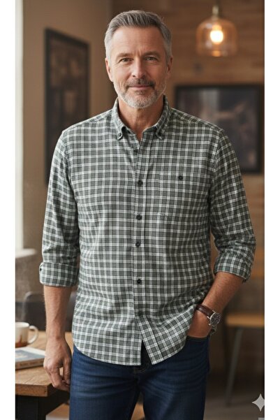 ADVANTE GÜNCÜOĞLU ДОВГОРУКА КЛАСИЧНА ЗИМОВА ЧОЛОВІЧА СОРОЧКА З КИШЕНЯМИ