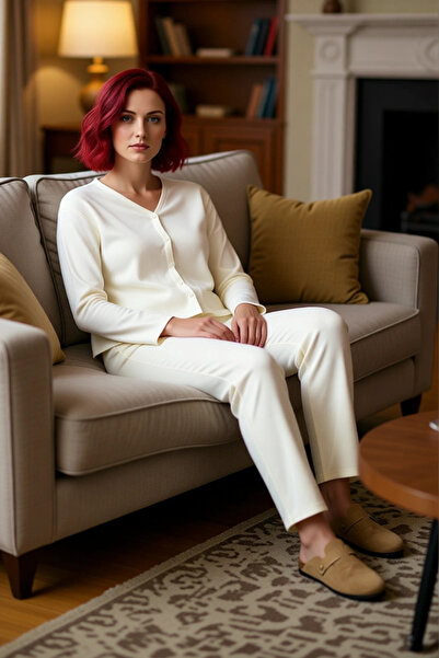 PayBuy Γυναικεία Πλεκτά Σετ Πιτζάμες Καμισόλα Άνετο ύπνο Καθημερινή χρήση για...