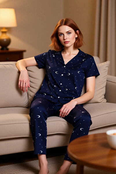 PayBuy Ženska galaksija Sa deznom pidžama set, standardni kroj, udobna kućna ...