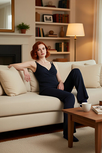 PayBuy Γυναικείο σετ πιτζάμες με λεπτό λουράκι Πλεκτό σετ άνετο σπίτι με κομψ...