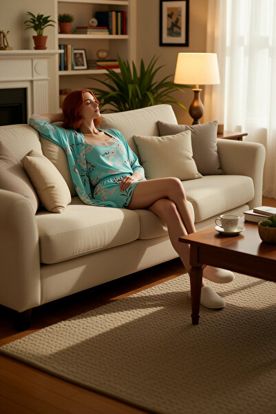 PayBuy Set de pijamale de vară pentru femei, 3 piese, cu pantaloni scurți, țe...