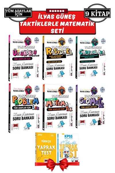 Yargı Yayınları İlyas Güneş | Taktiklerle Üslü Köklü+Rasyonel Sayı+Çarpanlara...