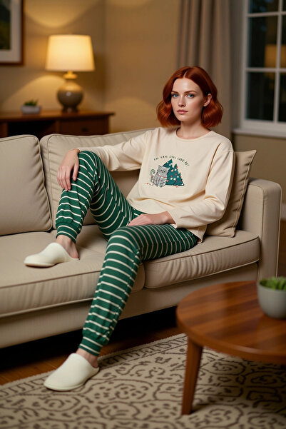 PayBuy Γυναικείες χειμερινές πιτζάμες 100% βαμβακερές ρίγες Άνετη κορυφαία ποιότητα Ποιότητα χειροτεχνίας