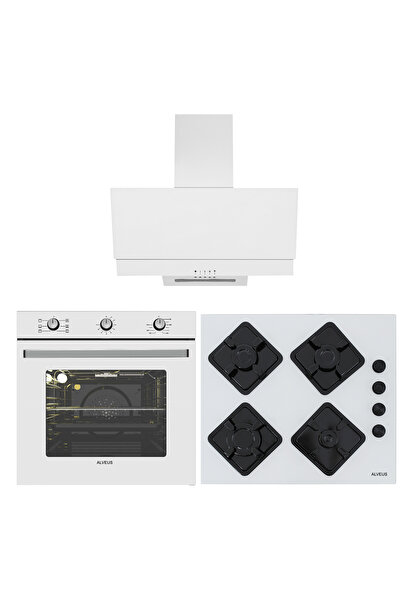 Alveus Ecoplus Beyaz 3'lü Ankastre Set (ad07-a10-af860