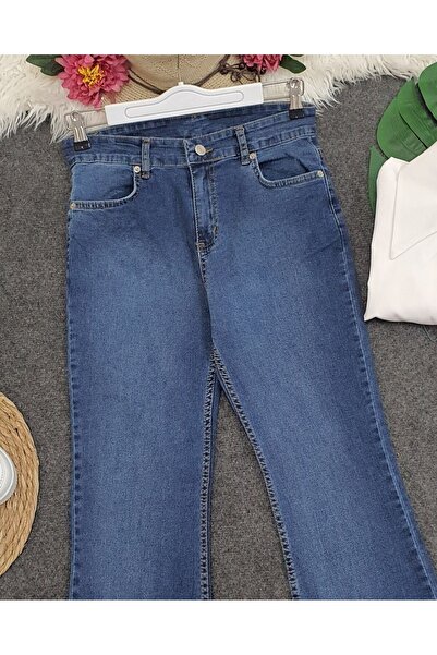 Modamorfo High Waist Flared Buttoned Jeans
