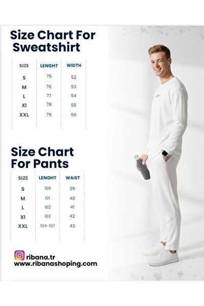 ribana Unisex Shirt with Cotton Pocket Inside the Collar, Regular Elastic Waist, 2-Piece Set