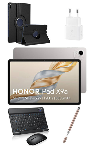 HONOR Pad X9A 8GB 256GB 11.5'' TABLET+KILIF+KLAVYE+MOUSE+ŞARJ BAŞLIK(KALEM HEDİYELİ)