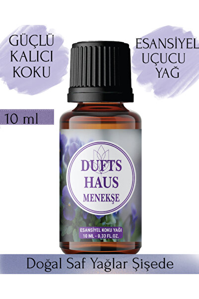 duftshaus Menekşe Saf Esansiyel Uçucu Yağ Buhurdanlık Yağı Difüzör Esansı Oda ve Ortam Kokusu 10 ML