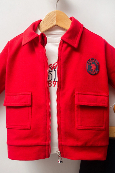 U.S. Polo Assn. U.S. Polo Assn. Boys' 3-Piece Set - Red