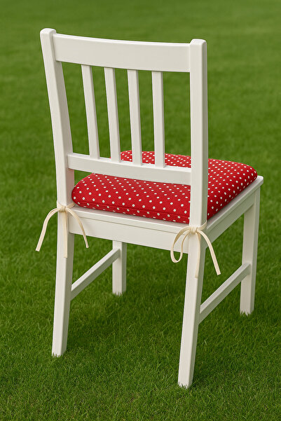 LADYNİL 1 Tied-Down Chair Cushion |   Square Lower Garden Balcony Kitchen