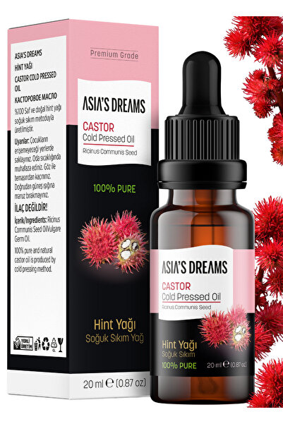 Asia's Dreams زيت الخروع (زيت الخروع الهندي) طبيعي 100% (زيت الخروع) 20 مل - ...