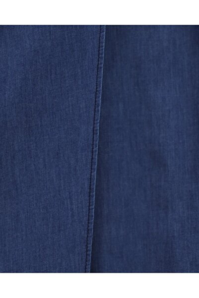 Modamorfo Indigo Denim Skirt - Double-Layer Front and Side Tie