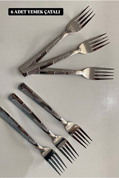 Doğuş Mutfak شوكة طعام 6 قطع 2 مل من الفولاذ المقاوم للصدأ