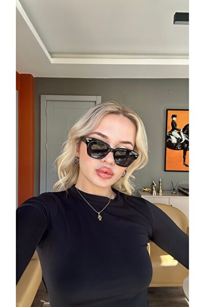 Angel Eyes Black Cornered Unisex Sunglasses – Uv400 Protection