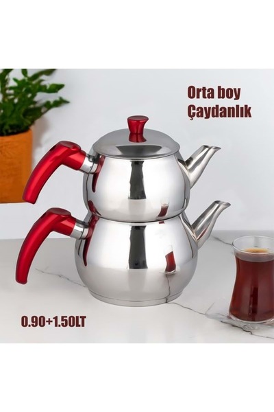 Doğuş Mutfak إبريق شاي من الفولاذ متوسط الحجم من إيرماك