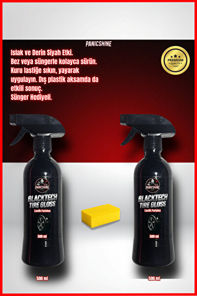 Lastik Parlatıcı 500ml 2'li Set