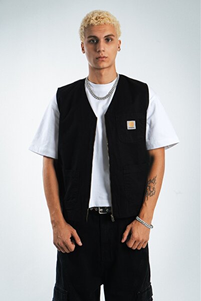 UKHWD SUPPLY Black Multi-Pocket Utility Men's Vest