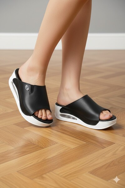 uway Γυναικείες καθημερινές παντόφλες Orthopedic Airmax Wedge Sole