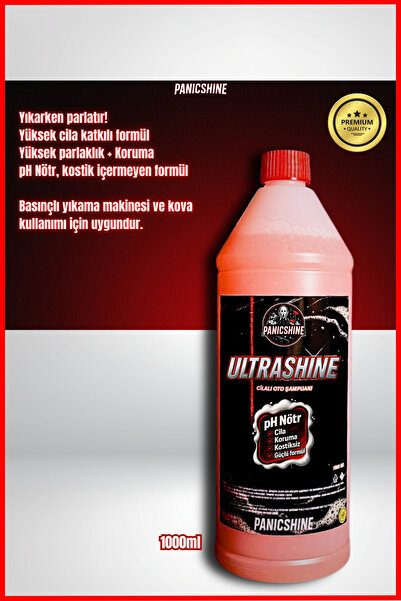 Ultrashine Cilalı Oto Şampuanı 1 Litre
