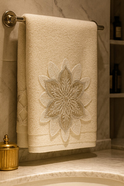 Çeyiz Bahçesi Zeren Kadife El Havlusu