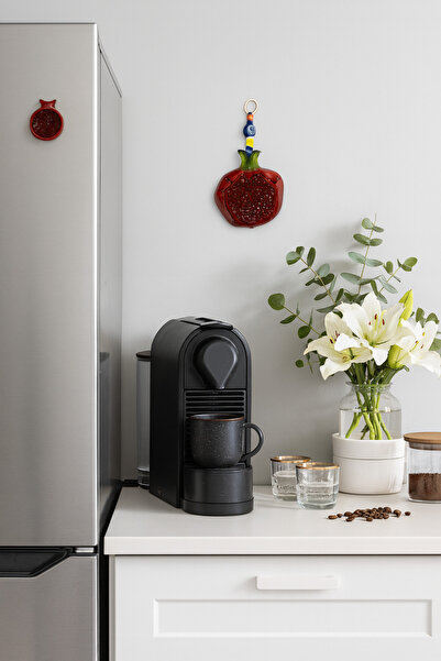 NEVCE STORE Nar Figürlü Dekor Seti – Duvar Süsü ve Magnet - Ev Ofis - Hediyel...