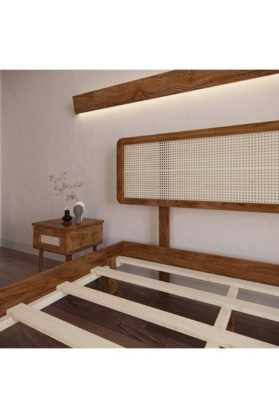 RENAZZO Hazeran Model Ceviz Renk Ahşap Komodin