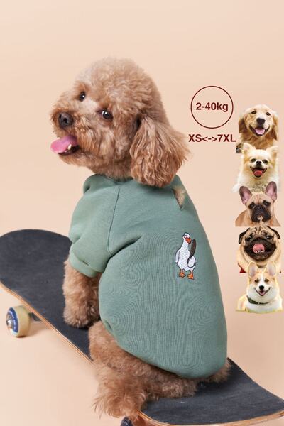 salya store Küçük, Orta Ve Büyük Irk Köpek Kıyafeti, Duckdash Köpek Sweatshirt