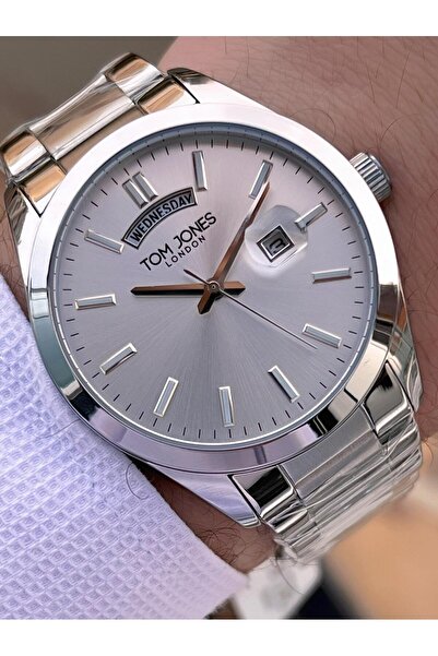 Tom Jones Steel Band 3 Atm Water Resistant Men's Wrist Watch Tje4.1002.X1