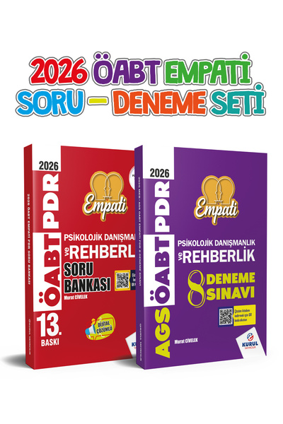 2026 Öabt Empati Rehberlik Tamamı Çözümlü Soru Bankası Ve 8 Lı Deneme Seti Murat Civelek