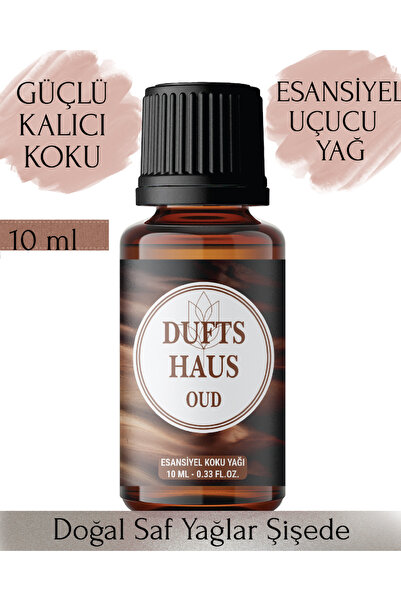 duftshaus Oud Saf Esansiyel Uçucu Koku Yağı Difüzör Esansı Buhurdanlık Yağı A...