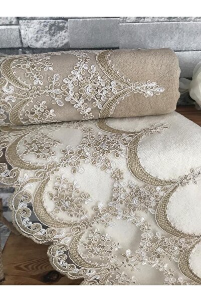 Çeyiz Bahçesi Набір оксамитових рушників з французького гіпюру Fabella 50&90