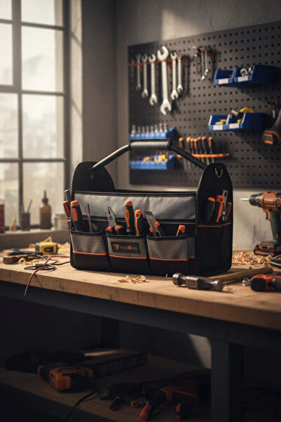 Probag 27 Compartment Iron Handle Tool Bag |   Water Resistant |   Ergonomic Shoulder Strap