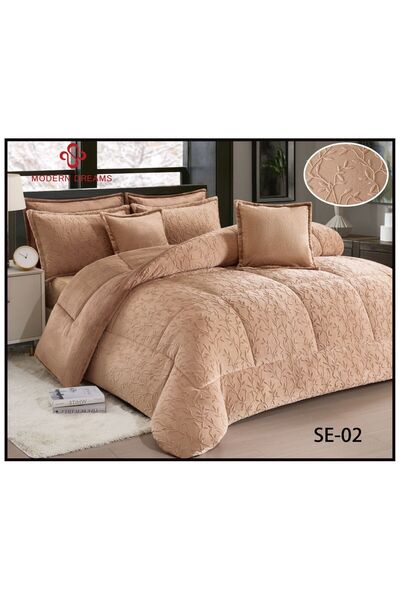 Moon Serena Winter Bedding Set, Double Size, 8 Pieces, Elegant Royal Style