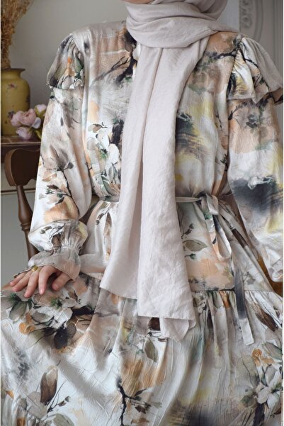 EMİNOS BUTİK فستان زهري باستيل باللون الأخضر