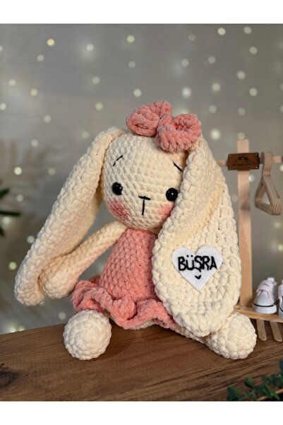 Homesinti 30cm El Yapımı Amigurumi Balerin Tavşan (isim işlenebilir)