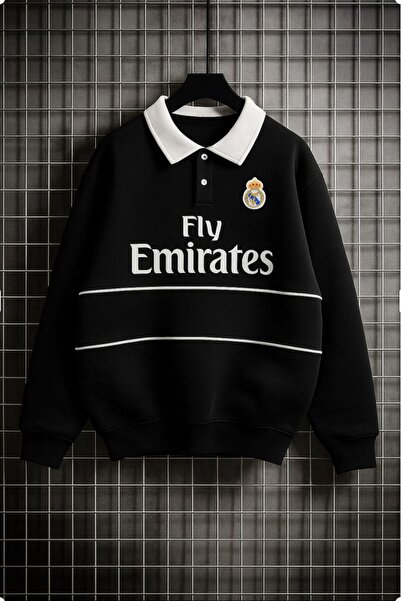 KUN SPORTSWEAR ΠΡΕΜΙΟΥΜΕΝΟ ΣΧΕΔΙΟ ΜΕ ΛΑΜΠΡΟ ΚΟΛΑΡΟ OVERSIZED UNISEX