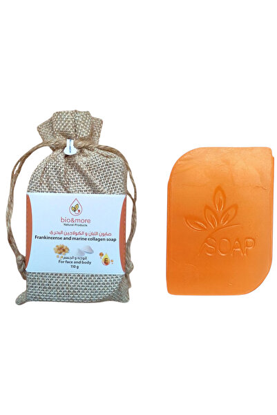 bio and more صابون اللبان و الكولاجين البحري مع فيتامين ه‍ للوجه و الجسم