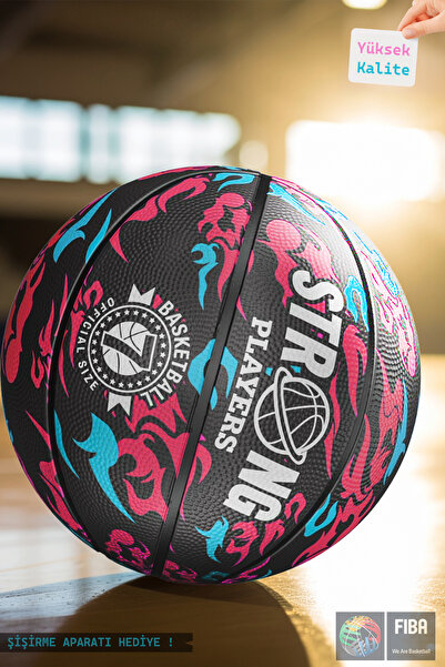 Hsport Prof. Maç/antreman Kaymaz Kauçuk Iç/dış Saha Uygun 7 Numara Basketbol Topu