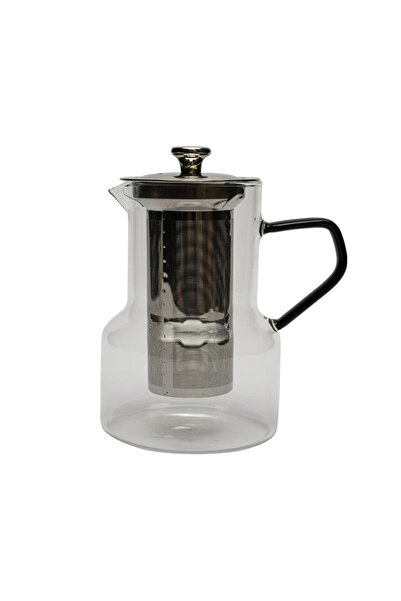 cc bin shihon 950ml Heat Resistant Glass Teapot with Stainless Steel Fitting 40713