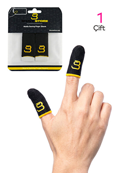 Bhavestore Bhave Mobile Gaming Finger Pads 1 Pair - Pubg Esports Finger Gloves - Anti-Sweat Carbon Fiber