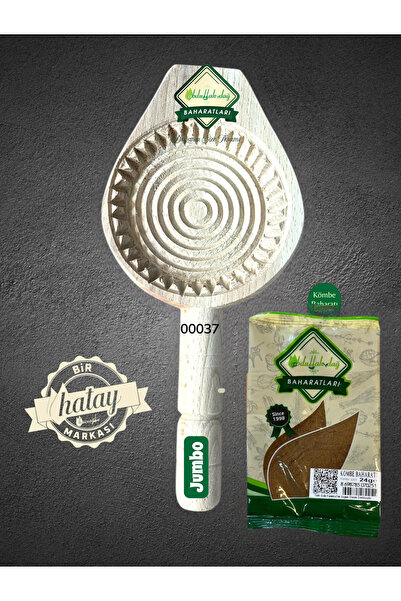 ABDULLAH DAĞ Hatay Yöresinden Ahşap Tahta Pasta Kömbe Kerebiç Kalıbı Jumbo + ...