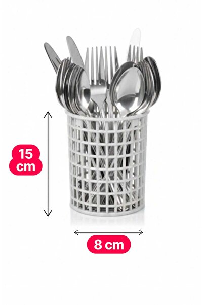 Genel Markalar Endüstriyel Çatal-Kaşık-Bıçaklık 8 cm taban çapı , 15 cm yükse...