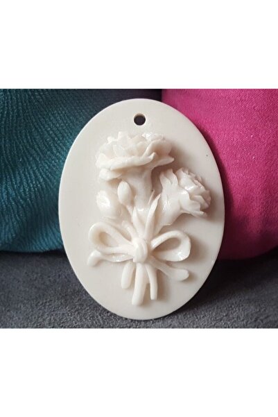 morlalem m Kadife Çiçeği Kabartmalı 7,4cm Askı Silikon Kalıp K-082, Taş Tozu ...