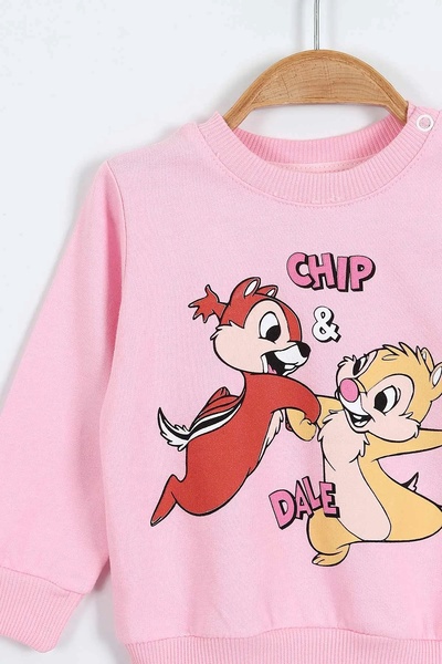 çıtır betüş 6-24 Months Chip & Dale Printed Flared Baby Set | Transitional