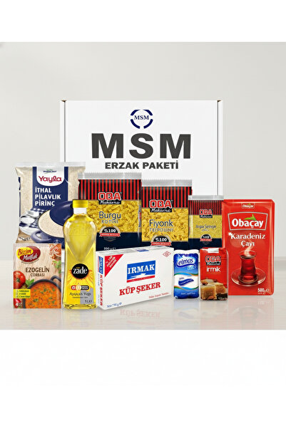 MSM Eko Ramazan Paketi Kumanya Paketi Erzak Kolisi Ramazan Kolisi Gıda Paketi No28-1