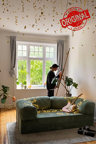 Dekoro YENY SOFA FİTİLLİ KADİFE, MODERN, PRATİK, YER YATAĞI, DAYANIKLI, BONDEX SÜNGER, ÖZEL ÖLÇÜ İMKANI