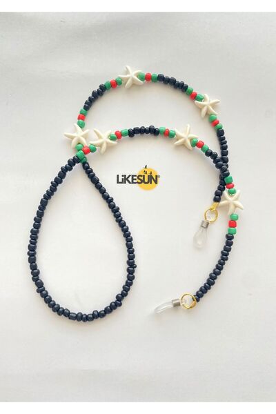 LiKESUN HOME Beaded Children's Glasses Strap Glasses Cord