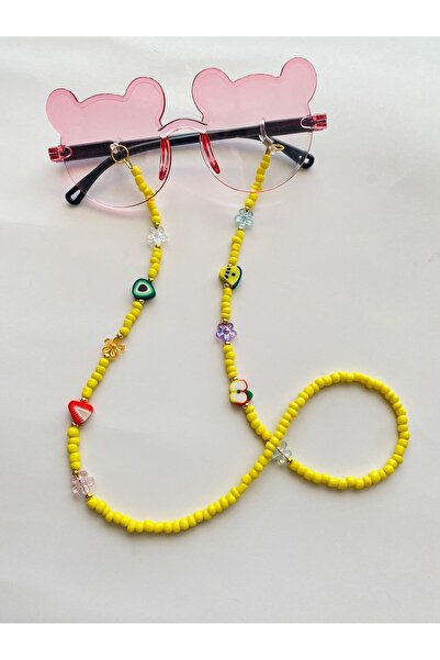LiKESUN HOME Beaded Children's Glasses Strap Glasses Cord