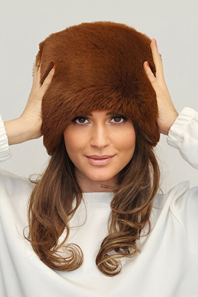 Mağazam Online Nadýchaná hustá chlupatá plyšová čepice z umělé kožešiny Dámsk...